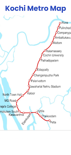 Android application KochiMetroMap screenshort