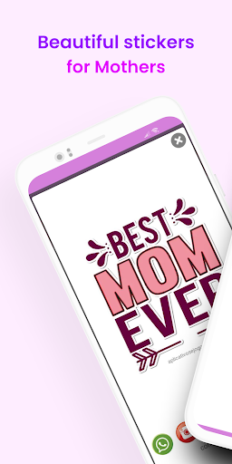 Android application Mother's Day Stickers screenshort