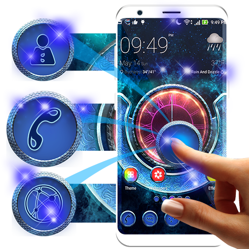 Launcher Theme Blue download Icon