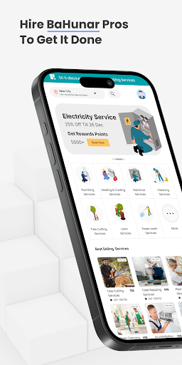 Android application BaHunar Customer screenshort