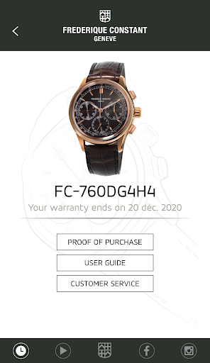 Frederique Constant Warranty Screen 2