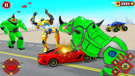 Rhino Robot Truck Robot Car 56 APK screenshots 18