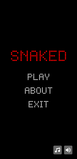 Android application Snaked - Fun Snake Game screenshort