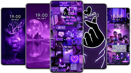 Get the We Heart It app!  Purple wallpaper iphone, Purple
