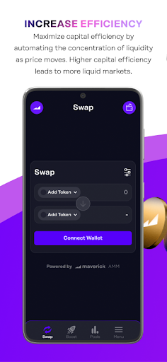 Android application Maverick: Crypto Efficiency screenshort