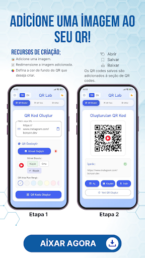 QR Lab - Criar QR, Escanear QR Captura de Tela do Aplicativo Android 3