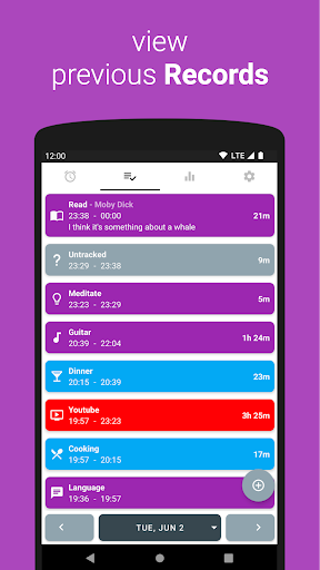 Screenshot of Simple Time Tracker