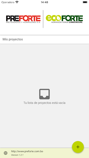 Android application PREFORTE Hormigón screenshort