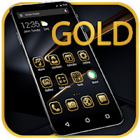 Black Gold APUS Launcher Theme