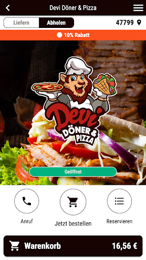 Android application Devi Döner & Pizza screenshort