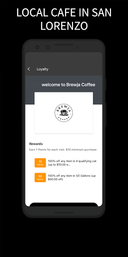 Android application Brewja Coffee screenshort