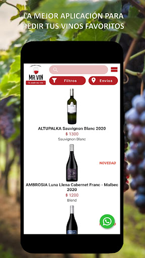 Android application MR VIN: Wine Delivery screenshort