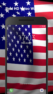 3d Us Flag Live Wallpaper Pro