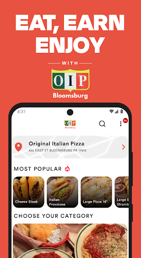 Android application Original Italian Pizza screenshort