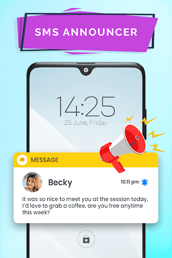 Caller Name and SMS Announcer Screen 2