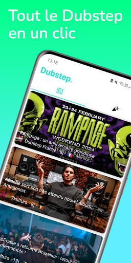 Android application Dubstep. screenshort