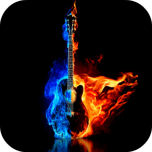 Burning Guitar Live Wallpaper