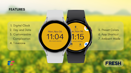 Fresh: Minimal Watch Face