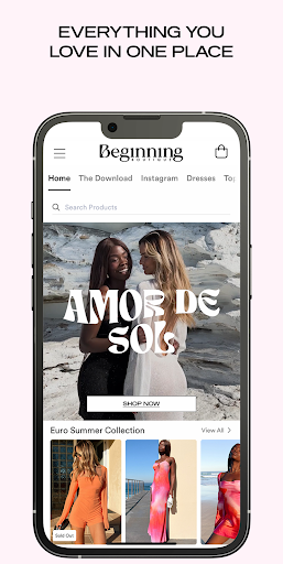 Android application Beginning Boutique NZ screenshort