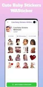 Cute Baby Stickers WASticker