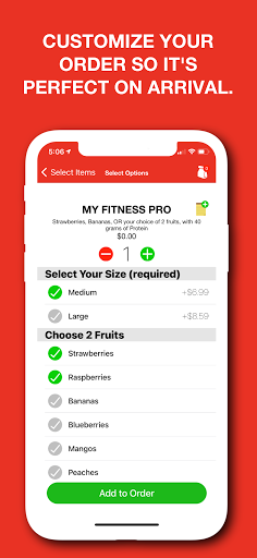 Android application MyLifestyle Smoothie screenshort