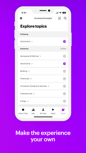 Android application Accenture Foresight screenshort