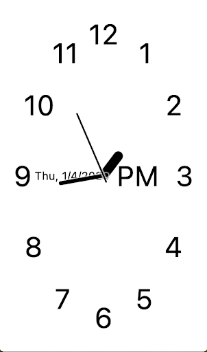 Android application E Ink Clock screenshort