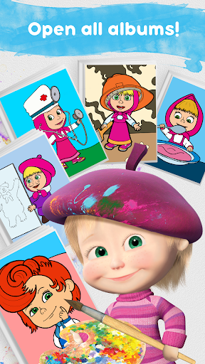 Masha and the Bear: Free Coloring Pages for Kids 1.6.9 screenshots 4
