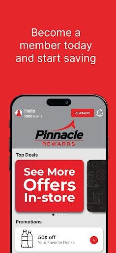 Android application Pinnacle Rewards ND screenshort