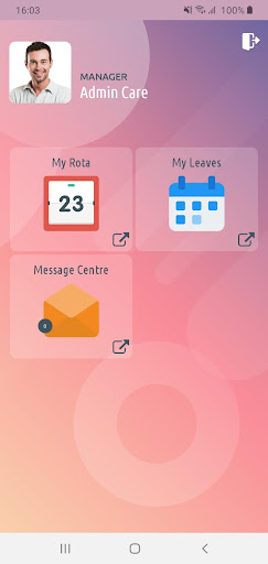 Android application Care Vision Staff App screenshort