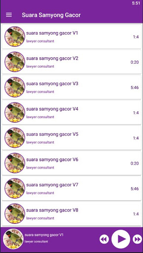 Android application Suara Samyong Gacor screenshort