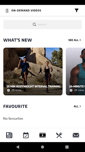 Android application Westpark Fitness screenshort