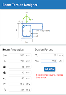 Beam Torsion Designer (DEMO) 1.1 APK screenshots 2