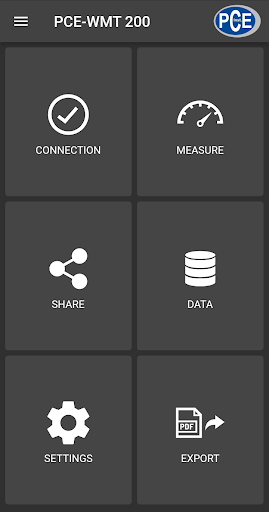 Android application PCE-WMT 200 screenshort
