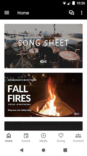 Android application Tribe Church screenshort