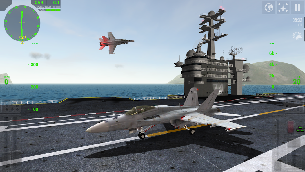 F18 Carrier Landing Lite 7.5.8 APK + Mod (Unlimited money) for Android