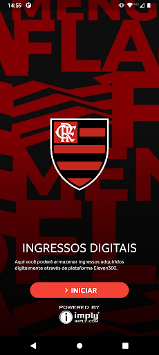 Android application Fla Ingressos screenshort