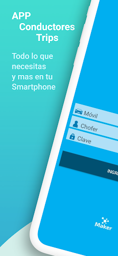 Android application Trips - Conductores screenshort