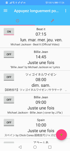 Aperçu de l'application