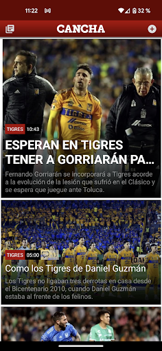 Android application CANCHA screenshort