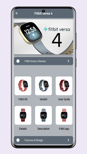Fitbit Versa 4 Fitness Guide Screen 3