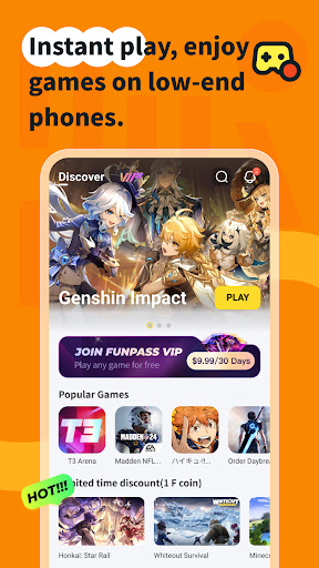 Android application Funpass Cloud Gaming screenshort