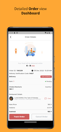 Zingo: Food Delivery Screen 2