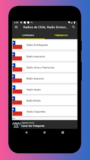 Android application Radio Chile - Radio Chile FM screenshort