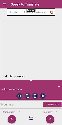Android application Pro All Language Translator screenshort