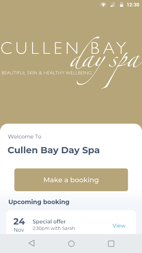 Android application Cullen Bay Day Spa screenshort