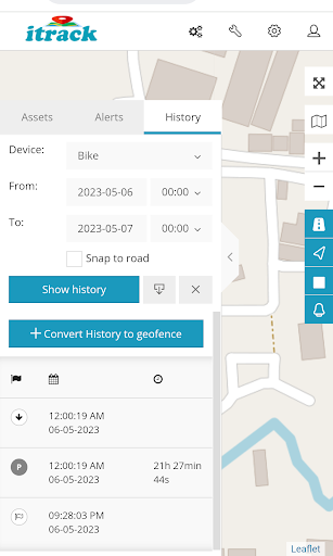 itrack GPS Screen 3