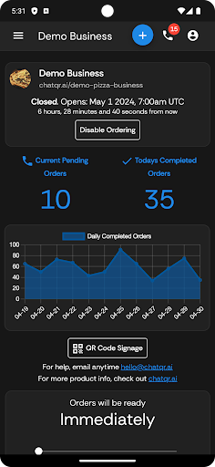 chatQR.ai Screen 2