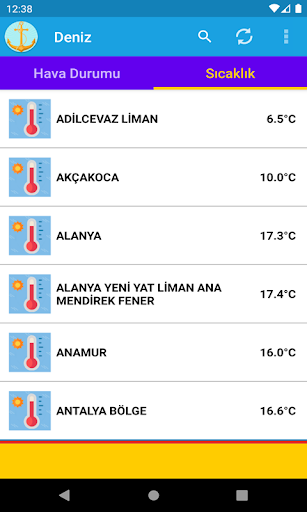 Deniz Hava Durumu Screen 3