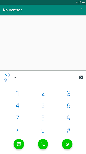 Android application No Contact- Chat without savin screenshort